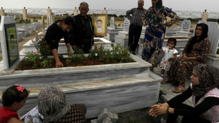 Le cimetière de Kobané en Syrie, symbole des victoires kurdes contre l'EI