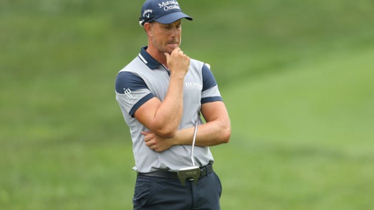 Golf - Stenson enjoying conditions at wind-swept U.S. Open