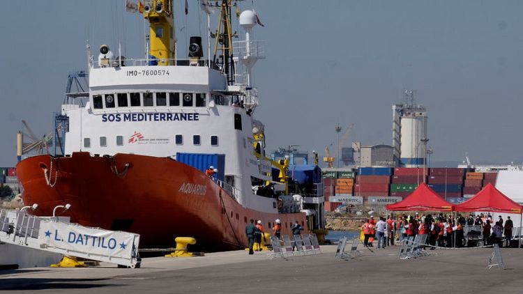 Boat caught in Europe's migration spat brings hundreds to Spain