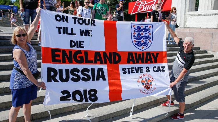 Blink and you'll miss them: Few England fans make trek to Russia