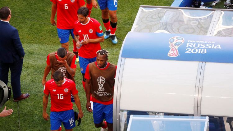 Defeat by Serbia brings Costa Rica back down to earth