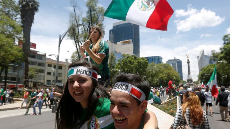 Mexicans throng streets at home after surprise World Cup win over Germany