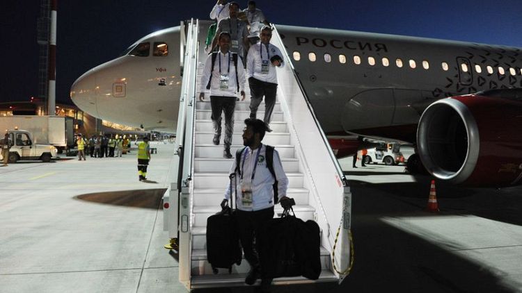 Saudi football team land safely in Rostov after apparent engine fire