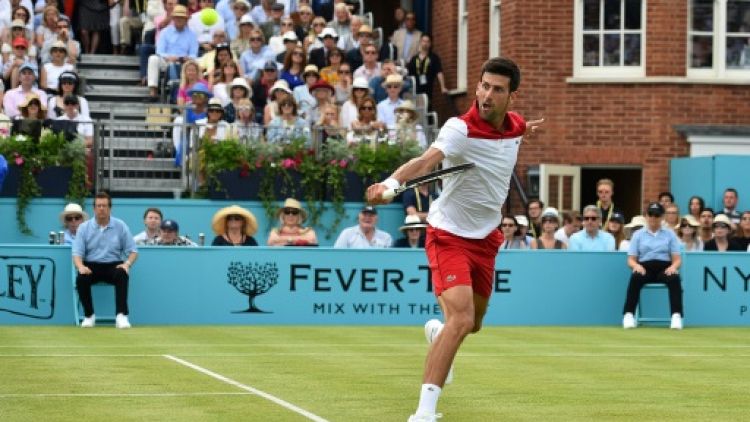 Tennis: au Queen's, Djokovic impérial pour ses débuts sur herbe