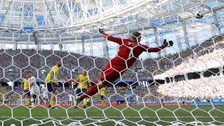 Sweden ready for German reaction, says ice-cool keeper Olsen