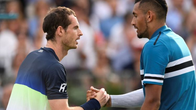 Murray's comeback ends in defeat by Kyrgios