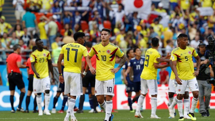 Colombia, weary but brave in defeat, still in with chance