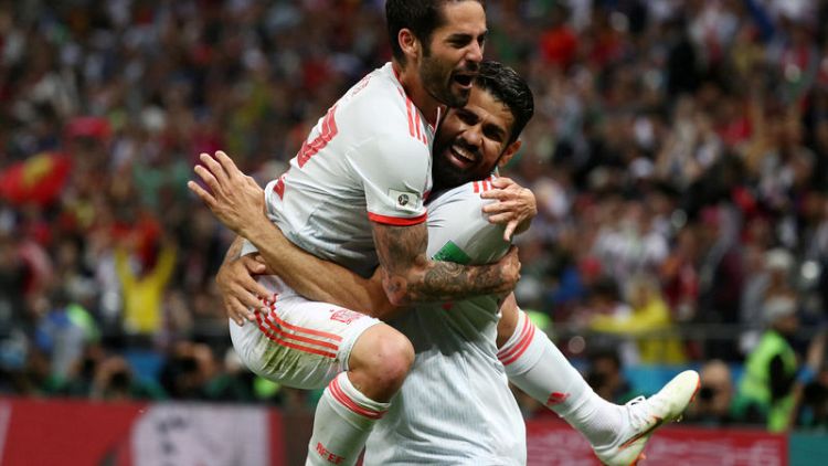 Costa grabs lucky goal as relieved Spain beat Iran 1-0