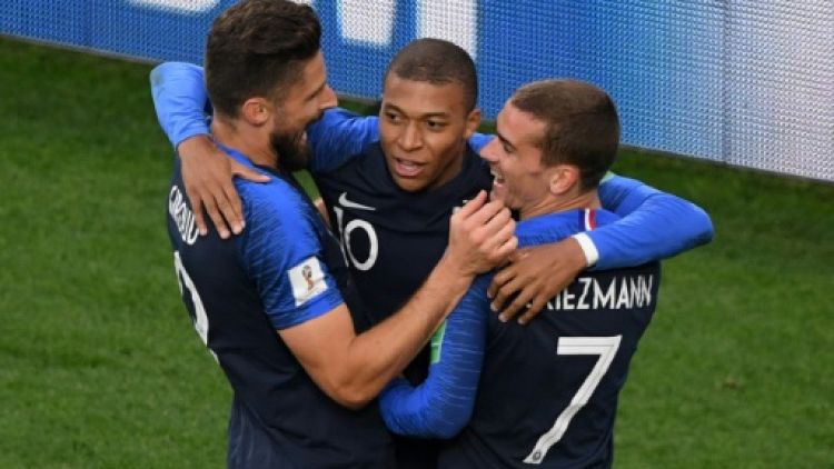 Mondial-2018: la France en tête à la pause grâce à Mbappé 