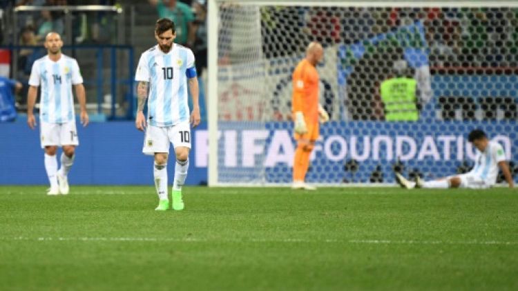 Mondial-2018: Messi au bord du gouffre, France et Croatie en 8es