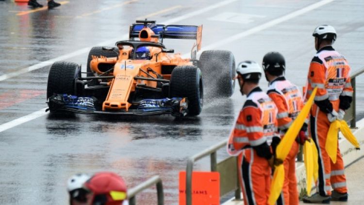 Formule 1: la 3e séance d'essais libres du GP de France écourtée par la pluie