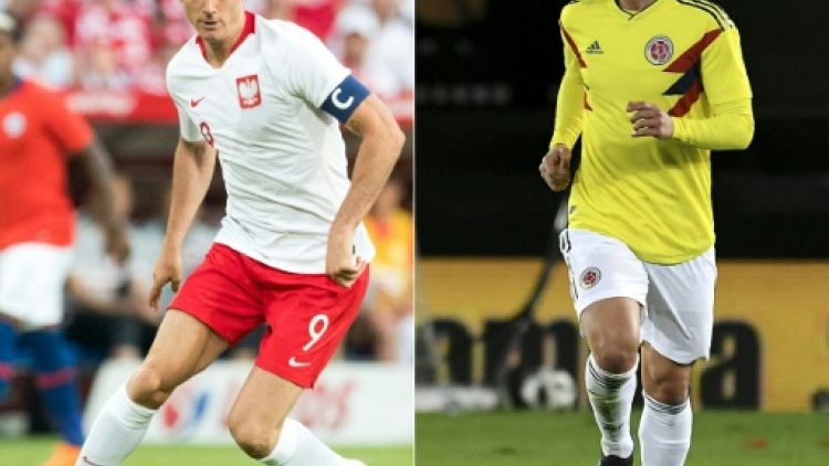 Mondial-2018: Pologne-Colombie, Lewandowski vs James, les stars du Bayern se défient
