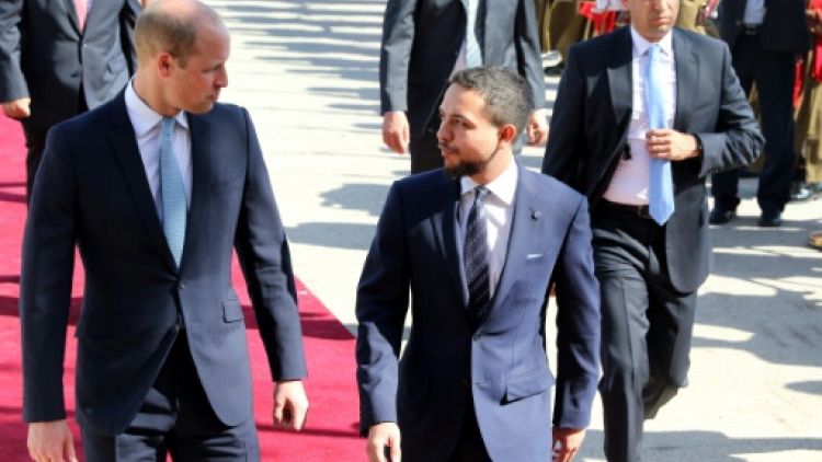 Le prince William arrive en Jordanie, première étape d'une tournée au Proche-Orient  