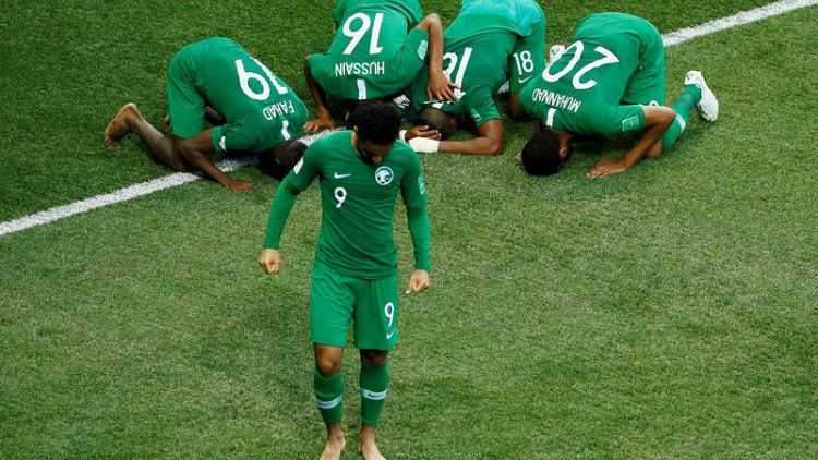 Saudis depart on high note after opening day 'shame'