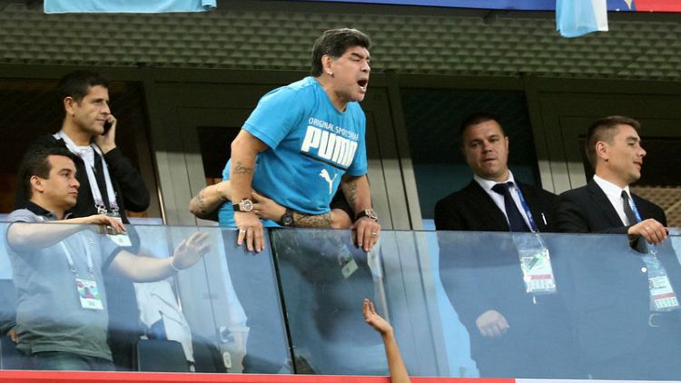 Maradona says he's fine after health scare