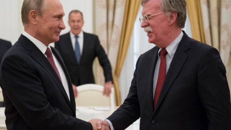 Putin tells U.S.' Bolton his visit raises hope of restored relations