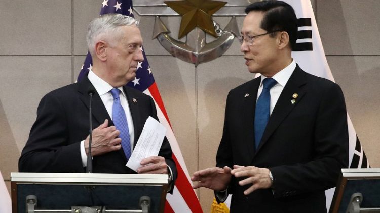 Mattis says U.S. troop commitment to South Korea is "ironclad"