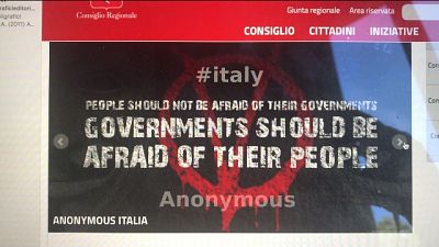 Attacco hacker sito Consiglio Toscana