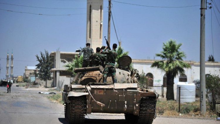 Syrian army gains in southwest, rebels talk peace terms