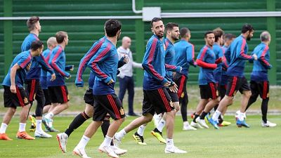 Mondiali, Casemiro omagga Busquets Mondiali, Casemiro omagga Busquets