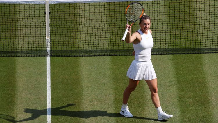 Halep belatedly finds her range to overcome Zheng