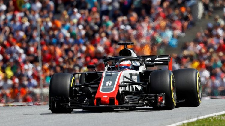 Motor racing - Haas celebrate 50th race with best result yet