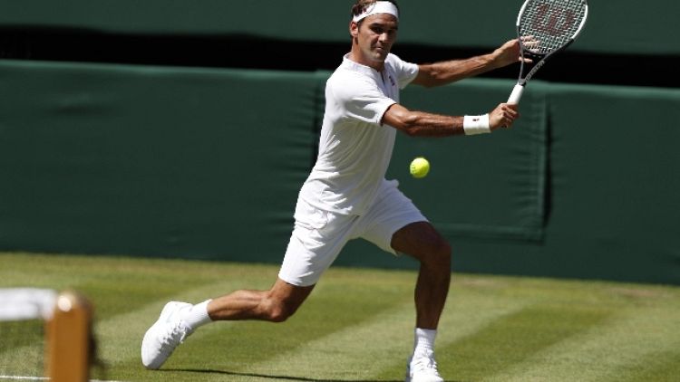 Wimbledon: facile Federer, 3-0 a Lajovic