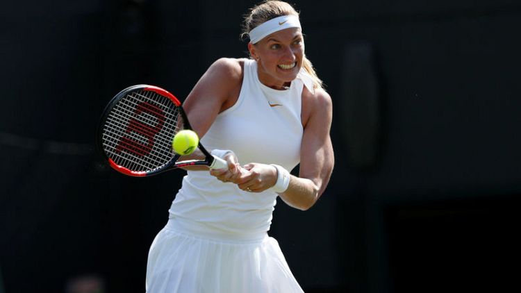 Former champion Kvitova makes early Wimbledon exit