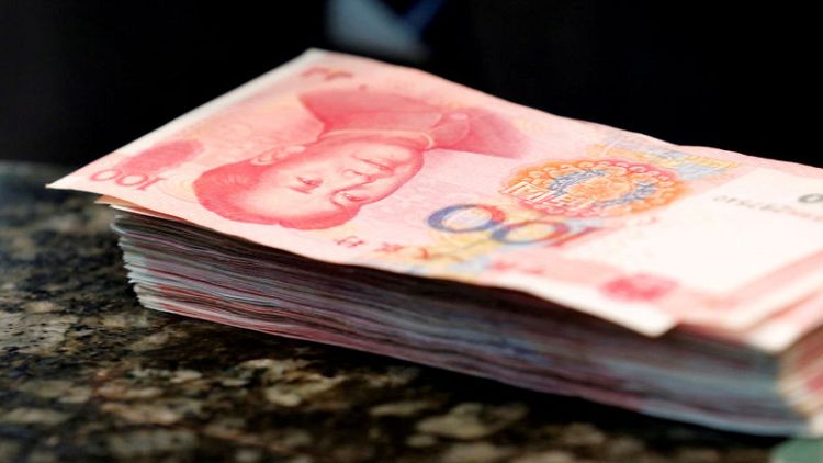China's yuan gains on PBOC's calming words, stock markets unconvinced