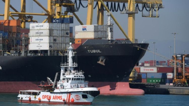 Le navire d'Open Arms avec 60 migrants à bord arrivé à Barcelone
