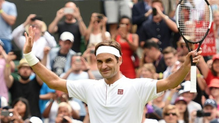 Wimbledon: 9e victoire consécutive sans perdre un set pour Federer