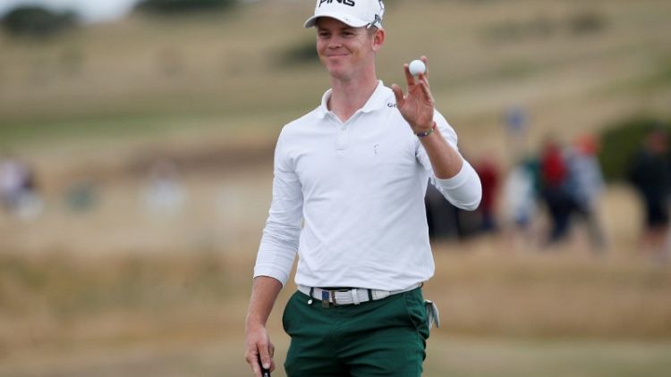 Golf - Stone wins Scottish Open, but misses chance for historic 59