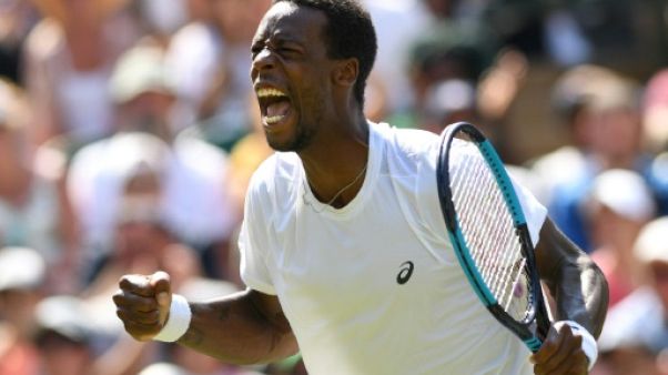 Wimbledon: Gaël Monfils pour la 1re fois en huitièmes de finale Wimbledon: Gaël Monfils pour la 1re fois en huitièmes de finale