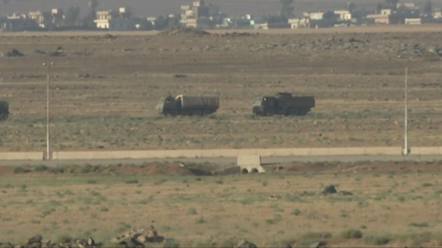 Syrian troops celebrate seizing Jordan border crossing