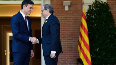 Catalogne: le dialogue reprend mais Torra reste inflexible sur l'indépendance Catalogne: le dialogue reprend mais Torra reste inflexible sur l'indépendance