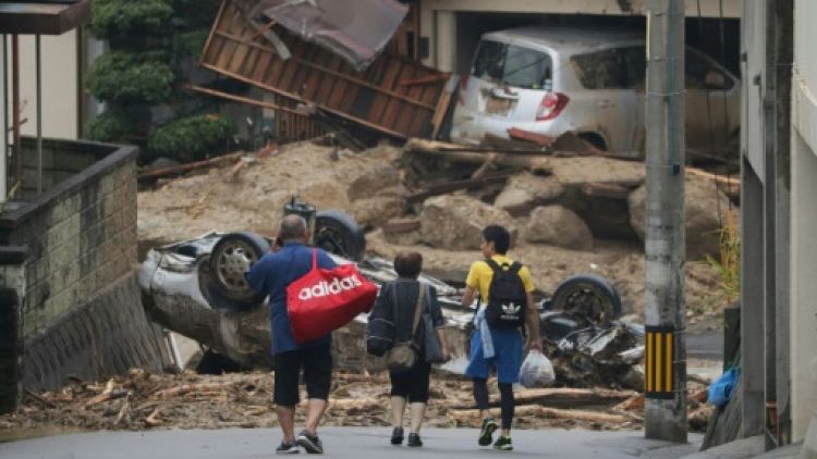 Pluies au Japon: au moins 100 morts, difficiles opérations de secours