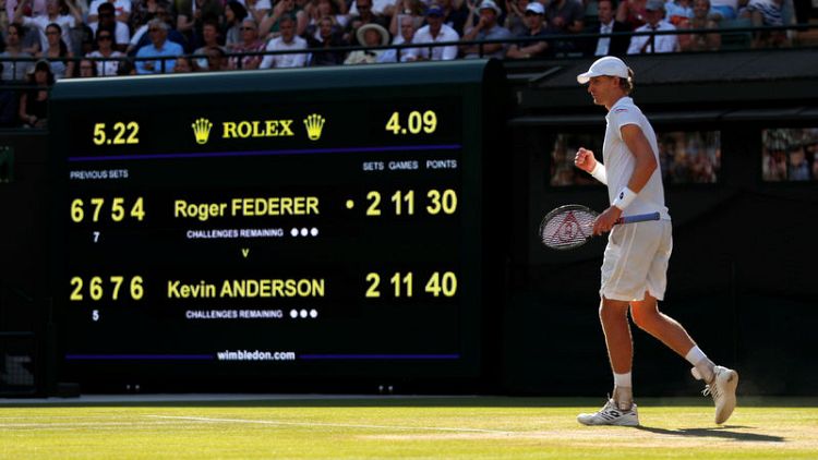 Anderson stuns Federer in quarter-final cliffhanger