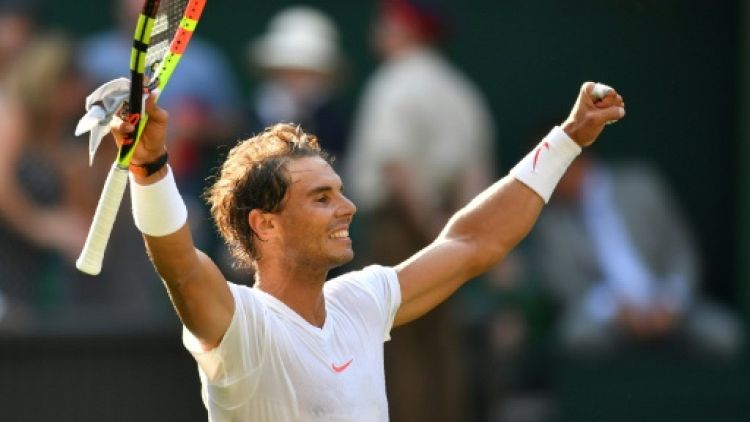 Wimbledon: Nadal en quarts de finale pour la première fois depuis 2011