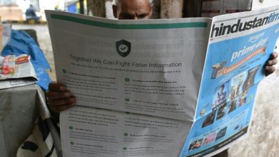 Rumeurs meurtrières en Inde: WhatsApp offre des "conseils" dans la presse Rumeurs meurtrières en Inde: WhatsApp offre des "conseils" dans la presse