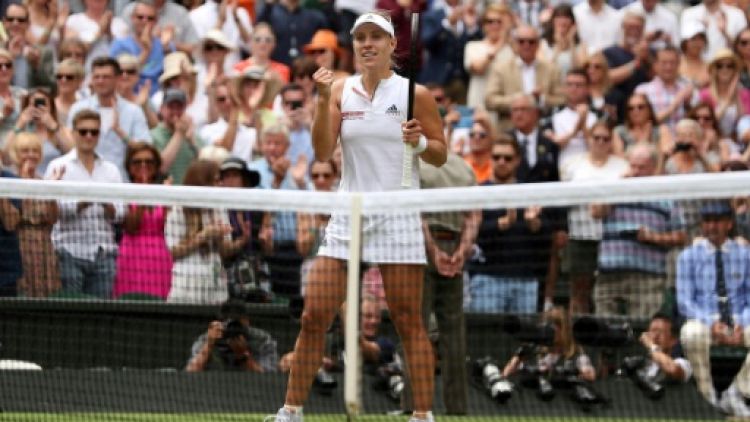 Wimbledon: Angelique Kerber en demi-finales pour la 3e fois