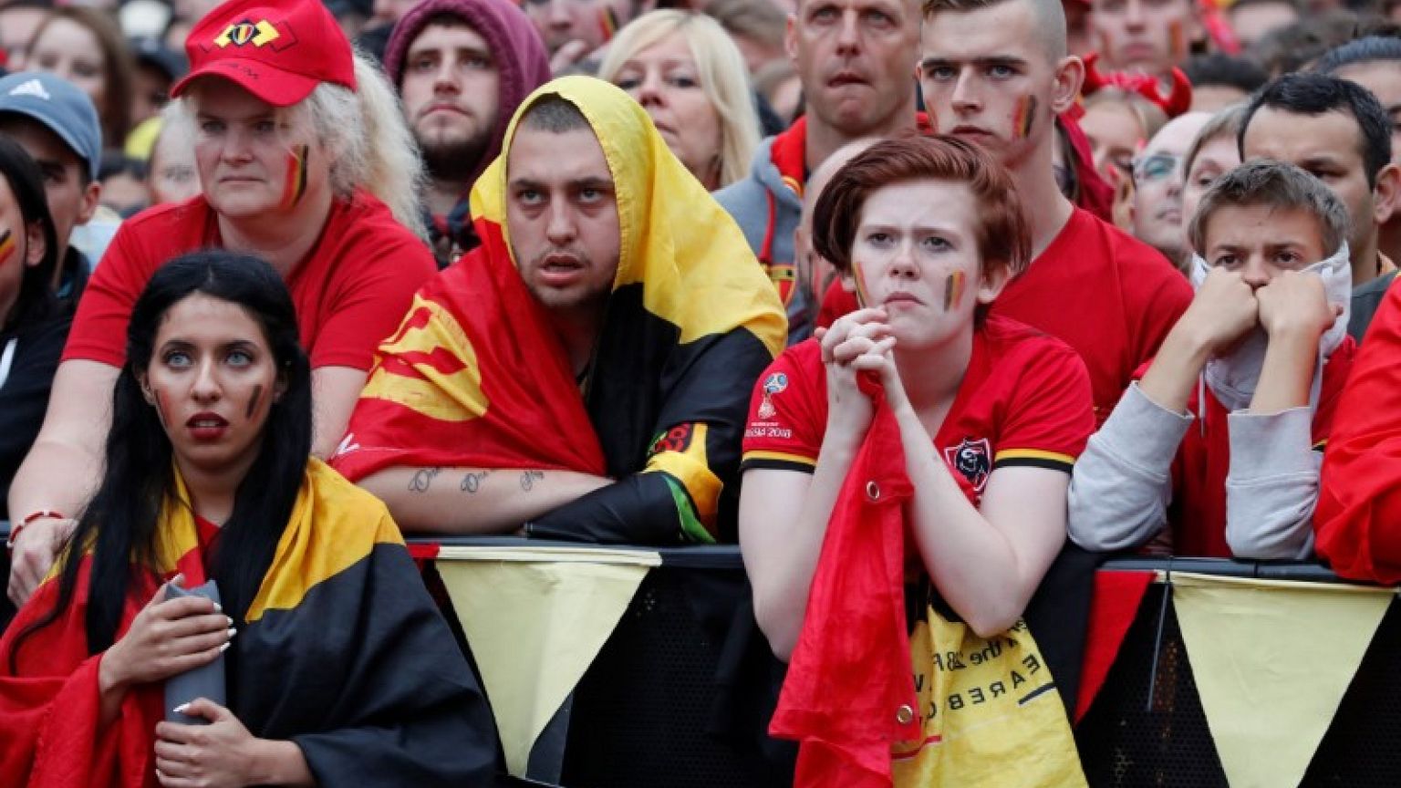 Dreams broken but World Cup united Belgians