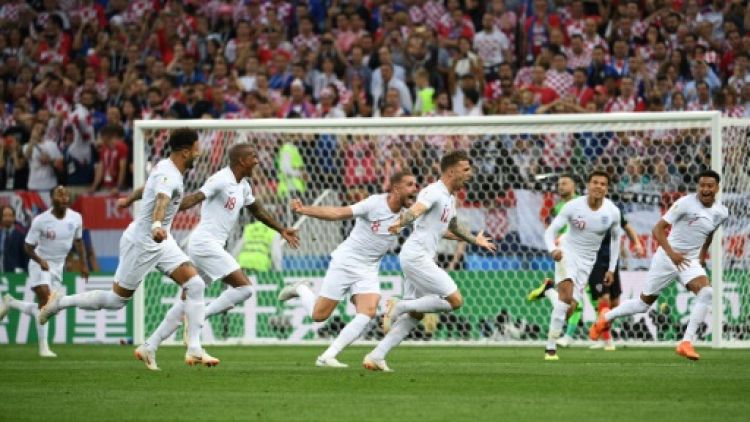 Mondial-2018: l'Angleterre mène 1 à 0 contre la Croatie à la pause