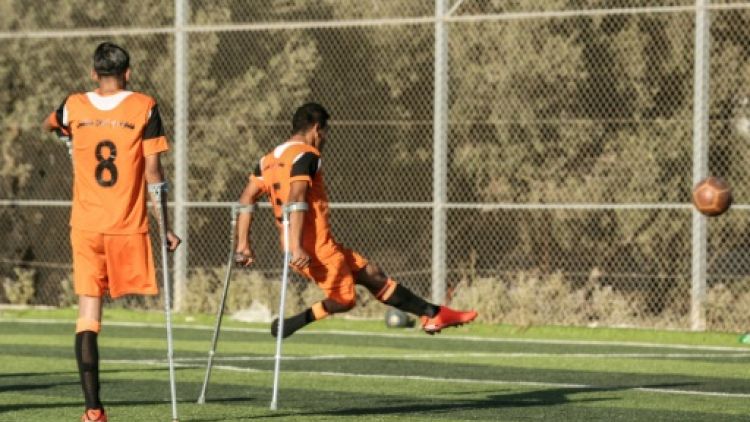 A Gaza, une équipe de football fait la fierté de Palestiniens amputés