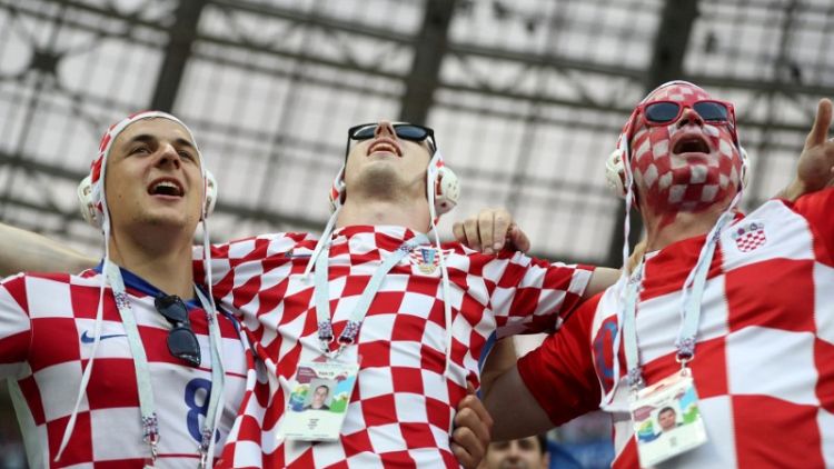 Croatian fans aim for Moscow's World Cup final at any cost