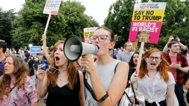 Manifestation à Londres contre la visite de Trump