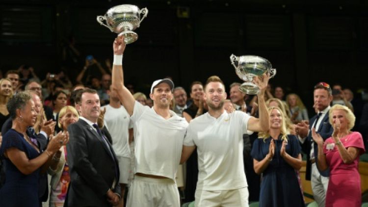Wimbledon: les Américains Mike Bryan et Jack Sock sacrés en double