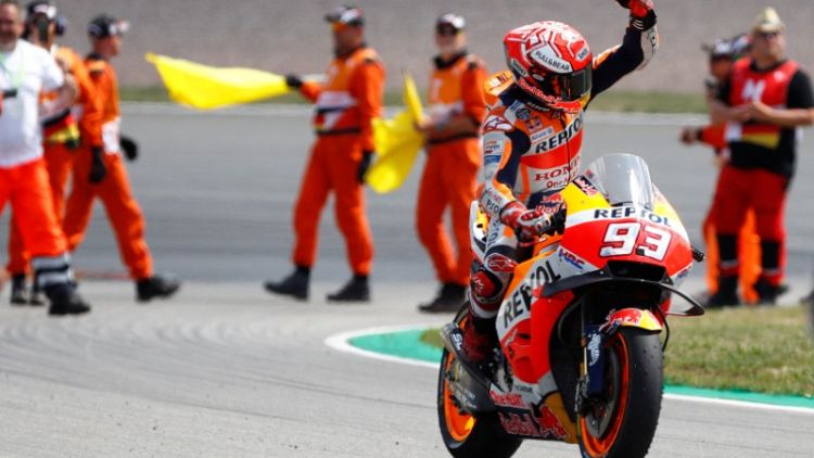 Marquez wins in Germany for ninth year in a row