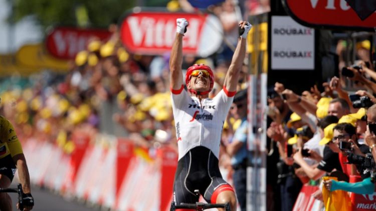Degenkolb wins Tour de France ninth stage, Van Avermaet leads