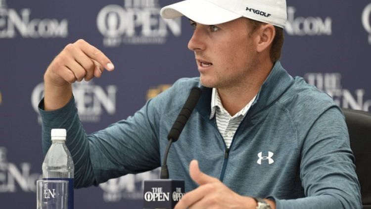Spieth drags game out of 'wet concrete' for Open defence
