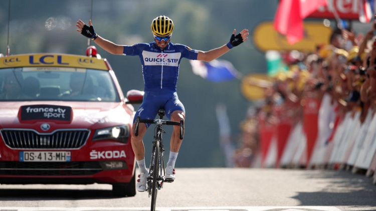 Alaphilippe climbs his way to stage 10 win at Tour de France